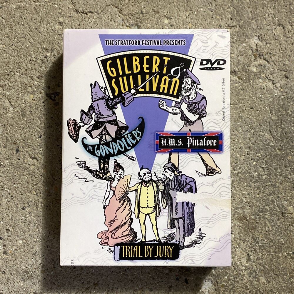 Gilbert and Sullivan Stratford Festival  Boxed Set Lot 3 DVDs With Insets